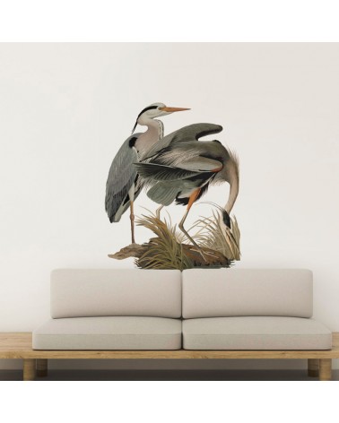“Asian Cranes” Wall Decal