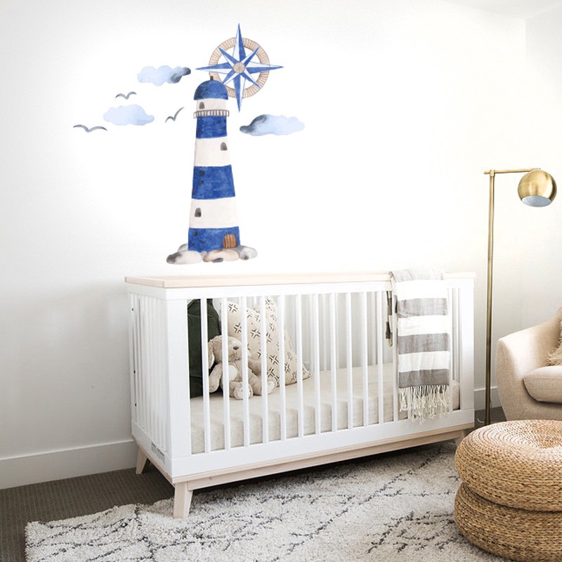 “Blue Lighthouse” Wall Decal