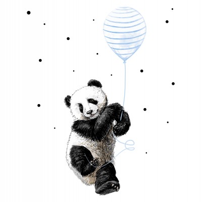 "Floating Panda" Wall Decal 2