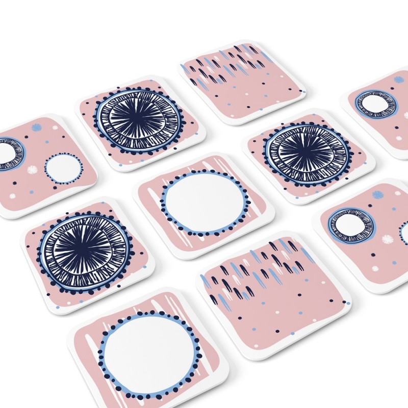 Blue Spill Coasters (Set of 24)