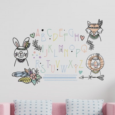 Boho Alphabet Letters Wall...