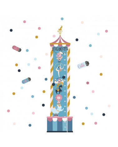 Circus Growth Ruler Wall Decal