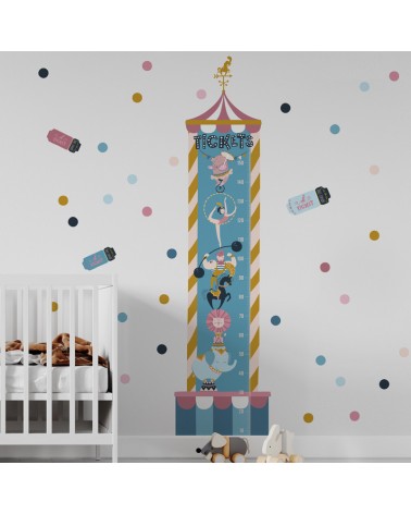 Circus Growth Ruler Wall Decal