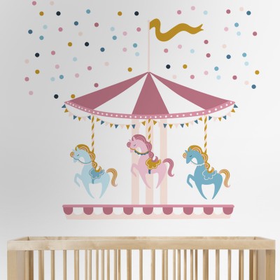 "Circus Carousel" Wall Decal