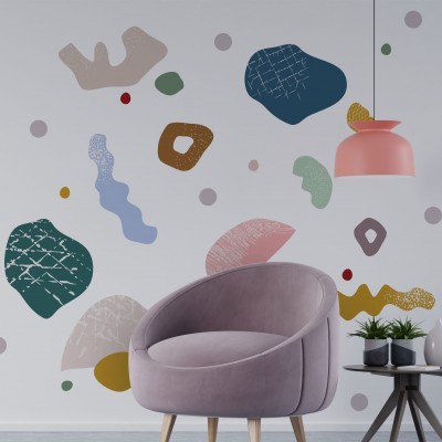 "Memphis Twist" Wall Decal