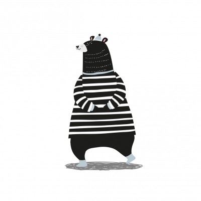 "Biggest Bear" Wall Decal 2