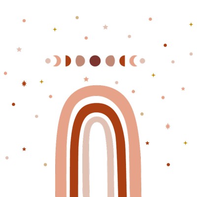 "Moon Child Rainbow" Wall... 2