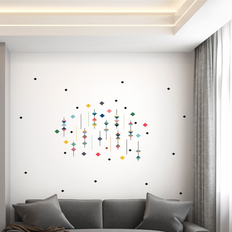 "Les Toupies" Wall Decal
