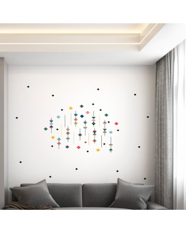 "Les Toupies" Wall Decal
