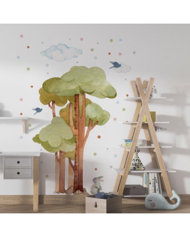 "Watercolor Storybook Growth Ruler" Wall Decal