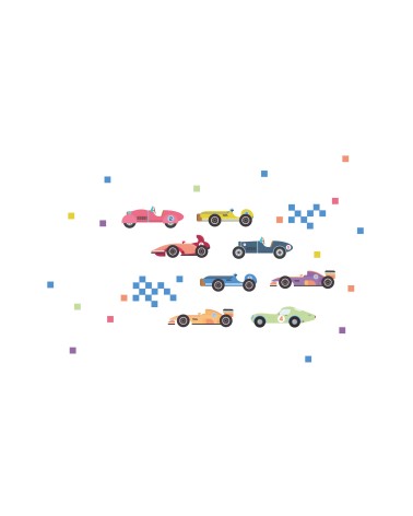 “Car Race” Wall Decal