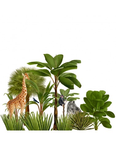 "It's a Jungle out there" Set of 14 pieces Wall Decal