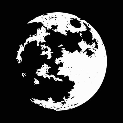 “Full Moon” Wall Decal 2