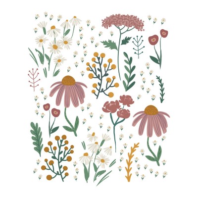 “Field of Flowers" Wall Decal 2