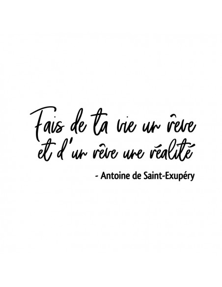 "Fais de ta vie" Wall Decal