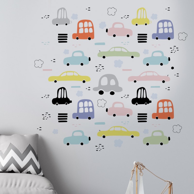“City Cars” Wall Decal
