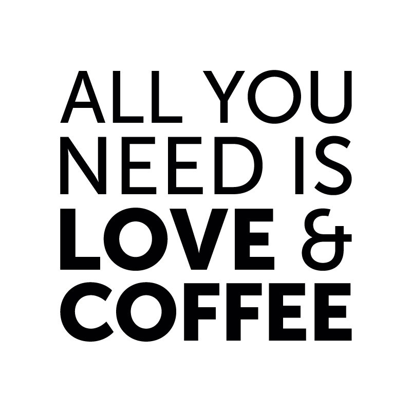 “Coffee & Loves” Wall Decal