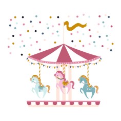 "Circus Carousel" Wall Decal 2