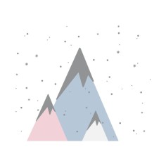 “Three Peaks” Wall Decal 2