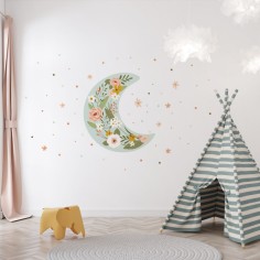 "Blooming Moon" Wall Decal