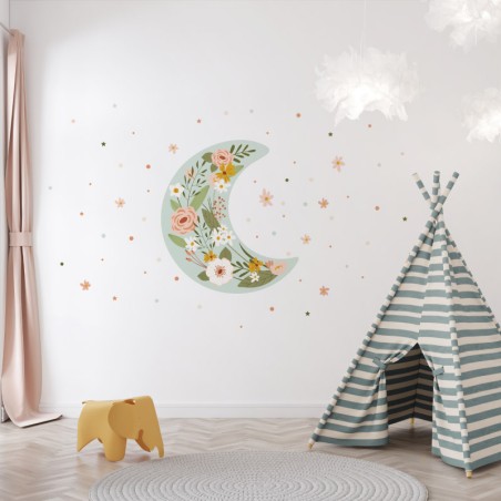 "Blooming Moon" Wall Decal