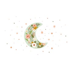 "Blooming Moon" Wall Decal 2