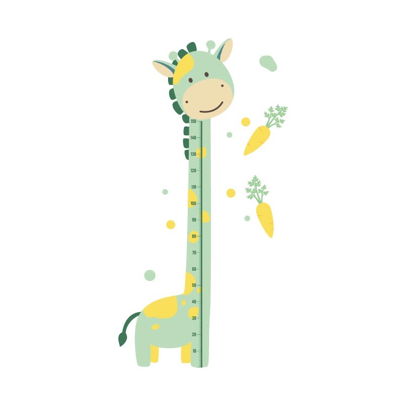 “Giraffe" Growth Ruler Wall Decal