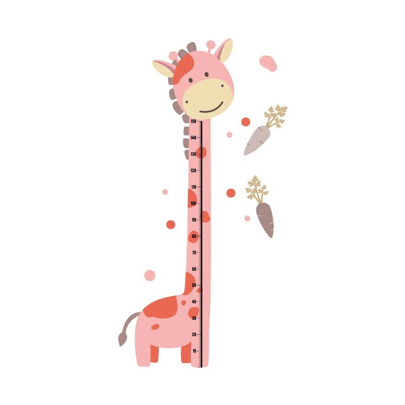 “Giraffe" Growth Ruler Wall Decal