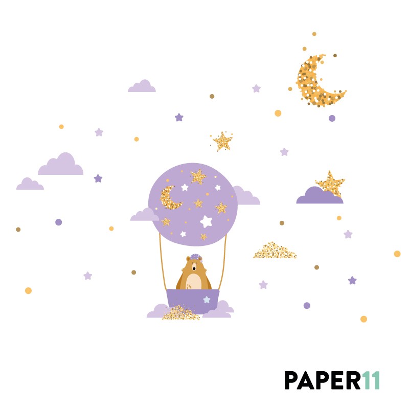 “Teddy Dreams” Wall Decal “Teddy Dreams” Wall Decal