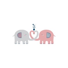 "Cute Elephants" Wall Decal 2