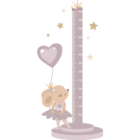 "Ballerina" Growth Ruler Wall Decal
