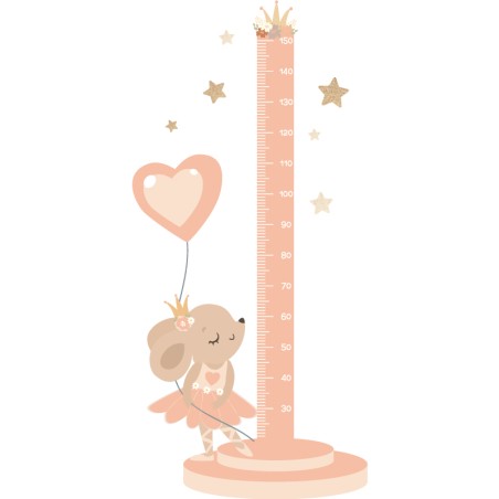 "Ballerina" Growth Ruler Wall Decal