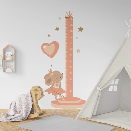 "Ballerina" Growth Ruler Wall Decal