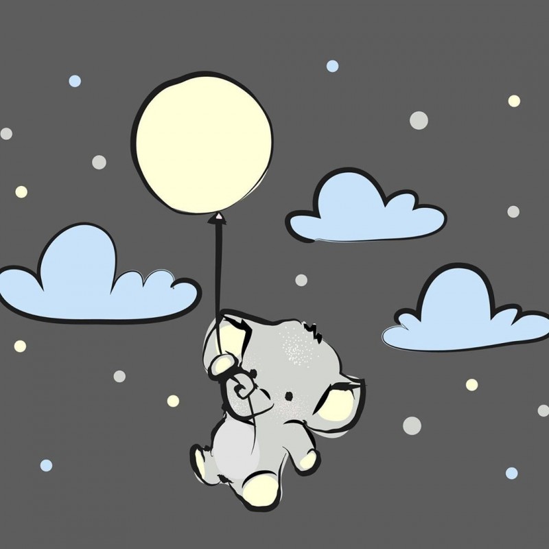 “Elephant Balloon” Wall Decal “Elephant Balloon” Wall Decal