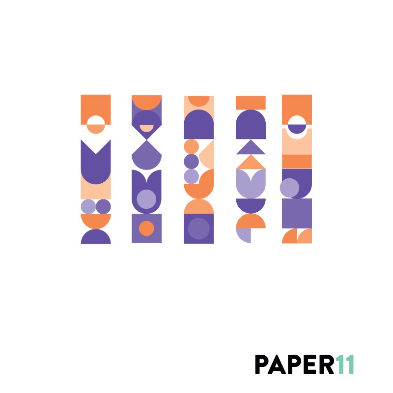 "Geometric Pillars" Wall Decal