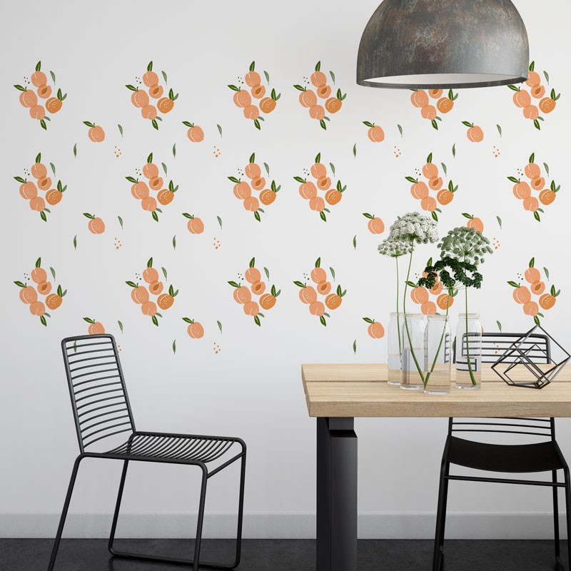 "Tutti Frutti - Apricot" Wall Decal