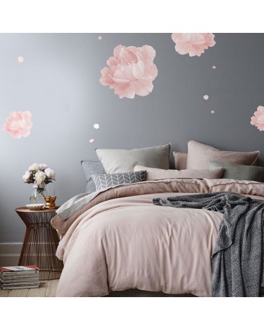 “Floating Peonies” Wall Decal
