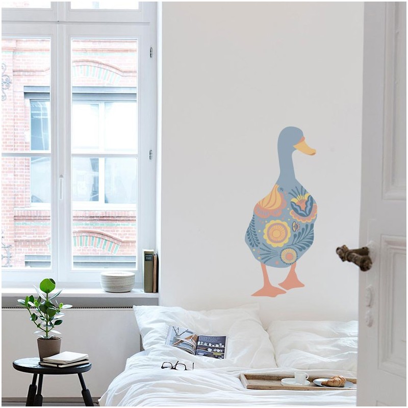 “Flowery Duck” Wall Decal “Flowery Duck” Wall Decal