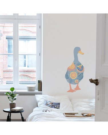 “Flowery Duck” Wall Decal