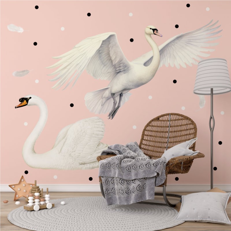 "Sway Swan" Wall Decal