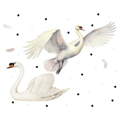 "Sway Swan" Wall Decal 2