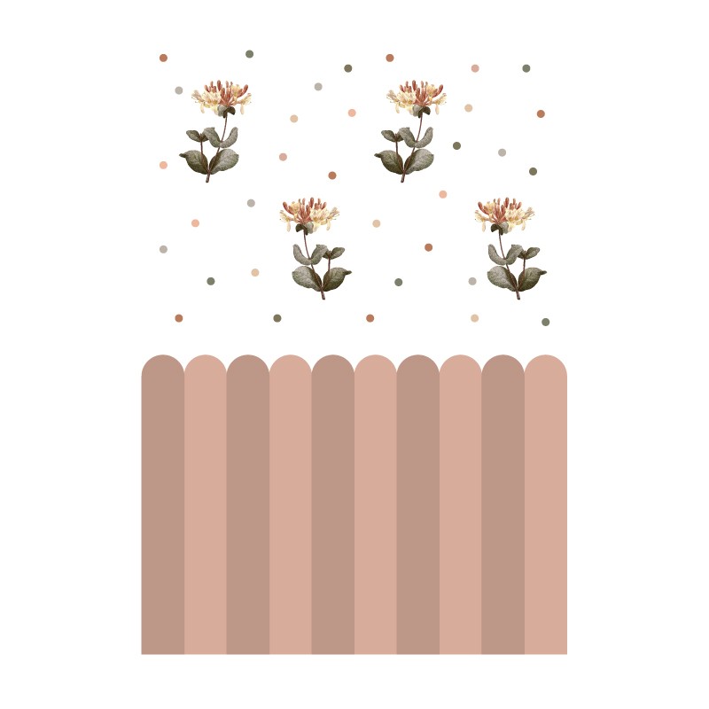 "Blossoms in my garden" Wall Decal "Blossoms in my garden" Wall Decal