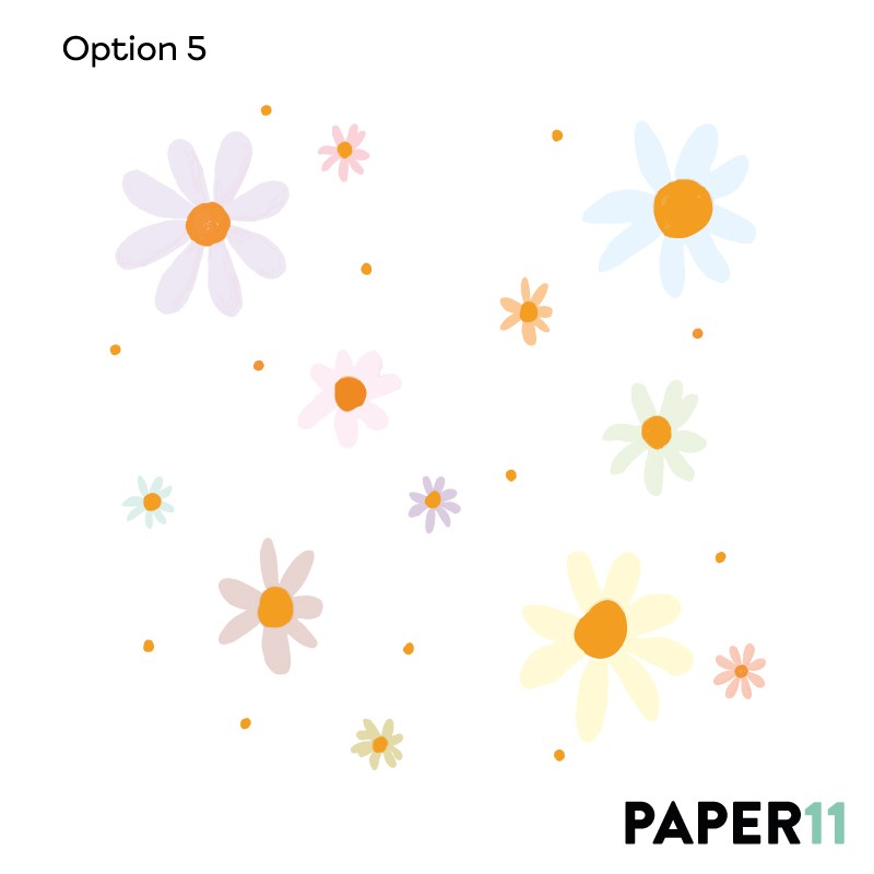 "Daisies on my wall" Wall Decal "Daisies on my wall" Wall Decal