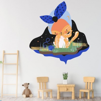 “Furball Wall” Wall Decal