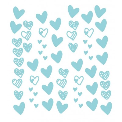 “Hearts Pack of 60” Wall Decal 2