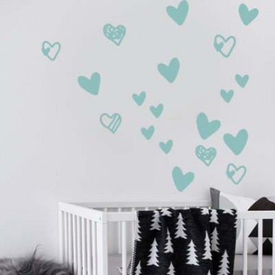 “Hearts Pack of 60” Wall Decal