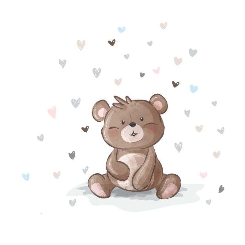 “Love Teddy” Wall Decal “Love Teddy” Wall Decal