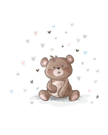“Love Teddy” Wall Decal