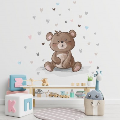 “Love Teddy” Wall Decal