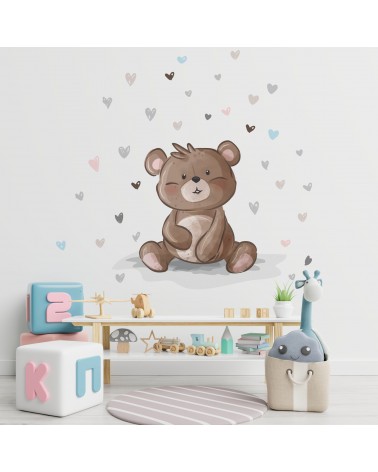 teddy wall stickers